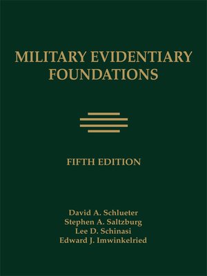 cover image of Military Evidentiary Foundations